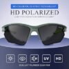 Polarized Sports Sunglasses for Men Women Cycling Running Fishing Glasses TR90 Unbreakable Frame UV Protection