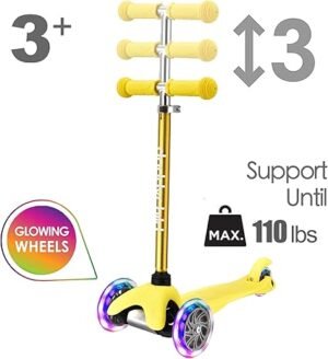 3 Wheel Scooters for Kids Kick Scooter for Toddlers 36 Years Old Boys and Girls Scooter with Light Up Wheels Mini Scooter for Children