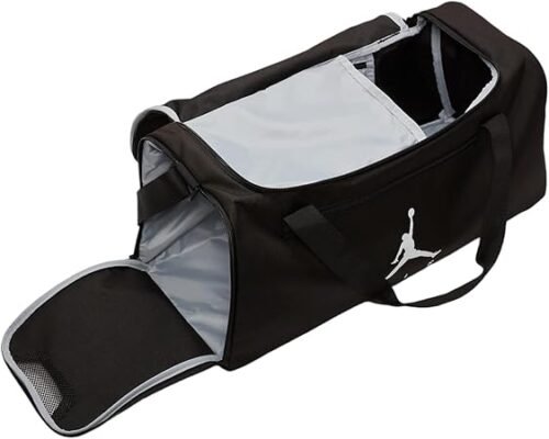 61KEjJIPdUL._AC_SY450_.jpg Nike Air Jordan Sport Small Duffel Bag (55L) (Black)