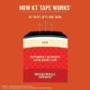 KT Tape Original Cotton Elastic Kinesiology Athletic Tape 20 Count 10 Precut Strips