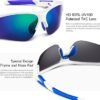 BEACOOL Polarized Sports Sunglasses for Men Women Youth Baseball Fishing Cycling Running Golf Motorcycle Tac Glasses UV400