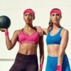 WILLBOND 3 Pcs Sweatbands Set 80s 90s Neon Sports Headband Tennis Striped Sweat Band Sports Competitions Games for Men Women Party Supplies
