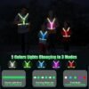 71KFZkS-TTL._AC_SX425_.jpg LED Reflective Vest Running Gear 5 Colors Lights Up Running Vest Rechargeable for Night Walking Running Cycling Jogging Adjustable Size for Men Women Kids