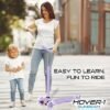 Hover1 Sunbeam Kick Scooter with Multicolor Wheel Lights 4.5 Front Wheels Rear m Brake and 110 Pound Weight Capacity
