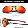 FAGUMA Sports Polarized Sunglasses For Men Cycling Driving Fishing UV400 Protection