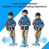 ZIFFY 3Wheel LightUp Kids Scooter Kids Balance Scooter for Boys Girls with 20 Dynamic LED Lights 4 Adjustable Height LeantoSteer Design with AntiSlip Wide Deck for Stability Up to 110LBS