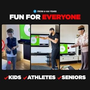 Boxbollen® Boxing Reflex Ball CelebrityEndorsed Reaction Trainer AppConnected Punch Counter Fun Fitness for All Ages Improve Coordination Agility Ideal Gift for Home Workouts