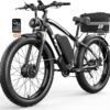 E·Bycco Peak 5000W Electric Bike 52V 32AH Dual Motor EBike 4045MPH Fast 4000W Electric Bicycle with Fat Tire Hydraulic Disc Brake Front Suspension All Terrain Ebikes