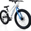 71MYUYIHVL._AC_SX425_.jpg Fat Tire Mountain Bike 24 cm 7 Speeds with High Carbon Steel Frame Double Disc Brake Fat Tire Bicycle