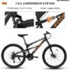 71jbXSvlklL._AC_SX425_.jpg Ecarpat Mountain Bike DualFront Suspension Mens Mountain Bike with 21 Speeds HighCarbon Steel Frame and DiscV Brakes Adult Sport Bicycle for Trail Snow Commuter City Road
